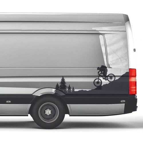 Aufkleber berge mountainbike - berge,